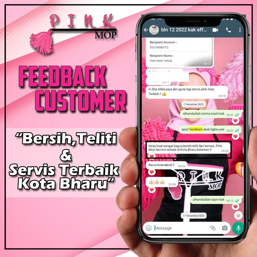 Feedback customer Pink Mop 2